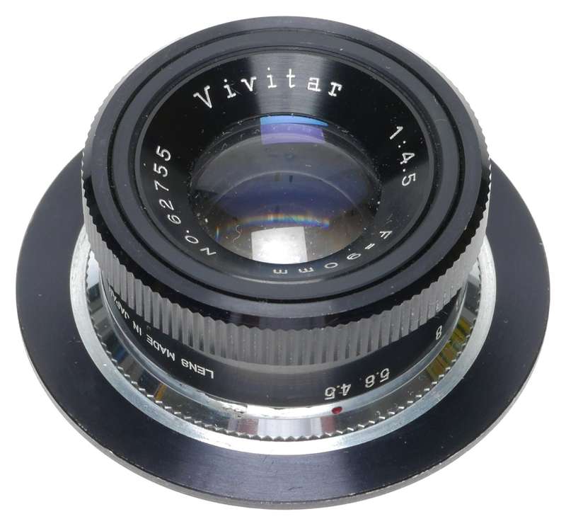 Vivitar 1:4.5 F=90mm Enlarger Lens 39mm Screw Mount on Lensboard