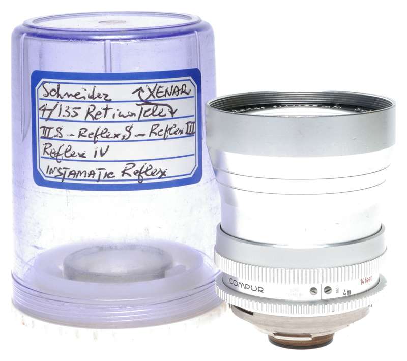 Schneider Retina Tele-Xenar f:4/135mm Kodak Reflex Mount Lens