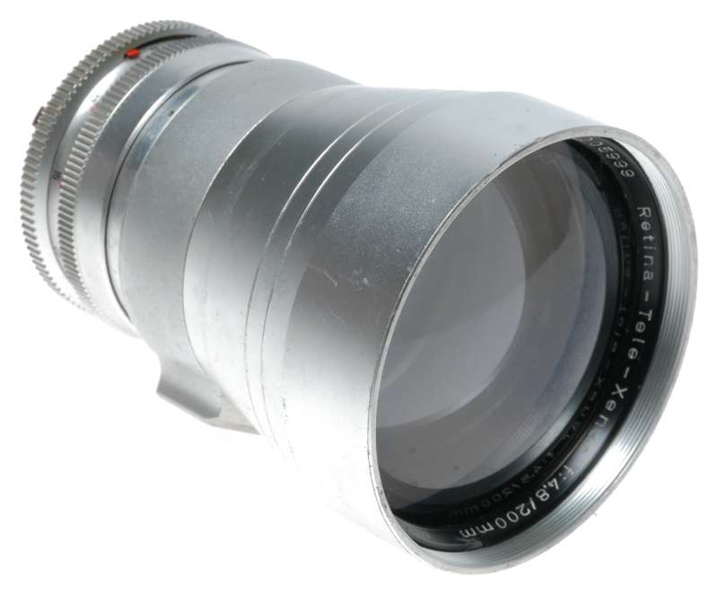 Schneider Retina-Tele-Xenar f:4.8/200mm Kodak R Mount Lens Hood Case
