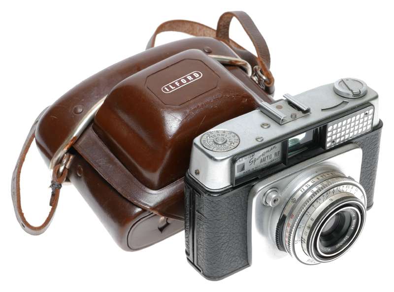Ilford Sportsman Auto 35mm RF Camera Steinheil Cassar 1:2.8/45mm