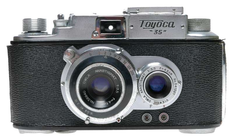Tougodo Toyoca Flex 35 TLR Camera 2nd Version Owla Anastigmat 1:3.5 f=4.5cm