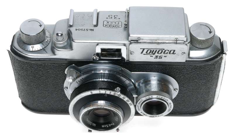 Tougodo Toyoca Flex 35 TLR Camera 2nd Version Owla Anastigmat 1:3.5 f=4.5cm