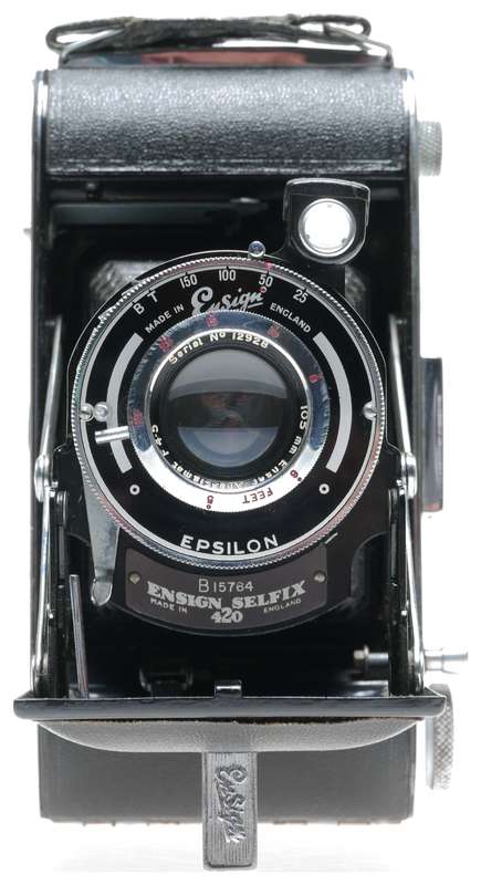 Ensign 420 Selfix Pocket Folding Camera Ensar Anastigmat 4.5/105mm