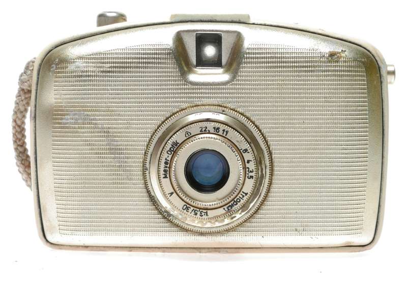 Welta Orix 18x24 Gold Penti Camera Flash Meyer-Optik Trioplan 1:3.5/30