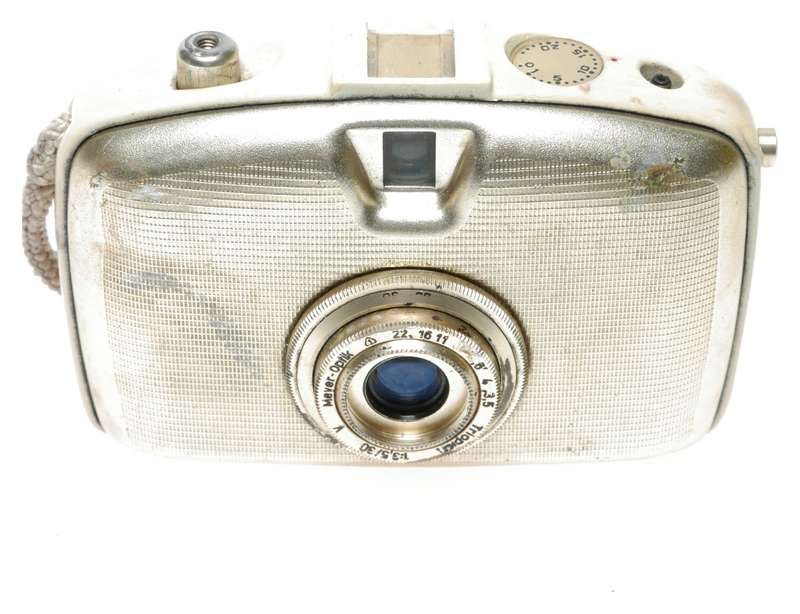 Welta Orix 18x24 Gold Penti Camera Flash Meyer-Optik Trioplan 1:3.5/30