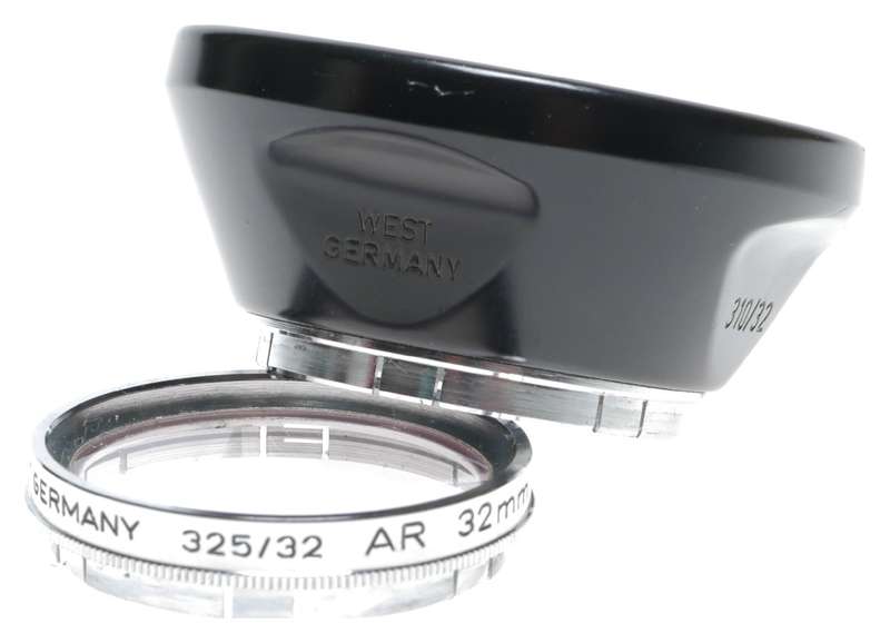 Voigtlander 310/32 Clip-on Camera Lens Shade Hood 325/32 SF Filter