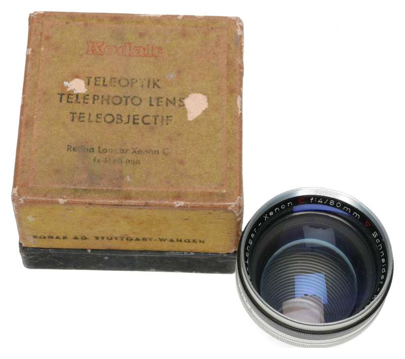 Schneider Kodak Retina-Longar-Xenon f:4/80mm C Telephoto Lens