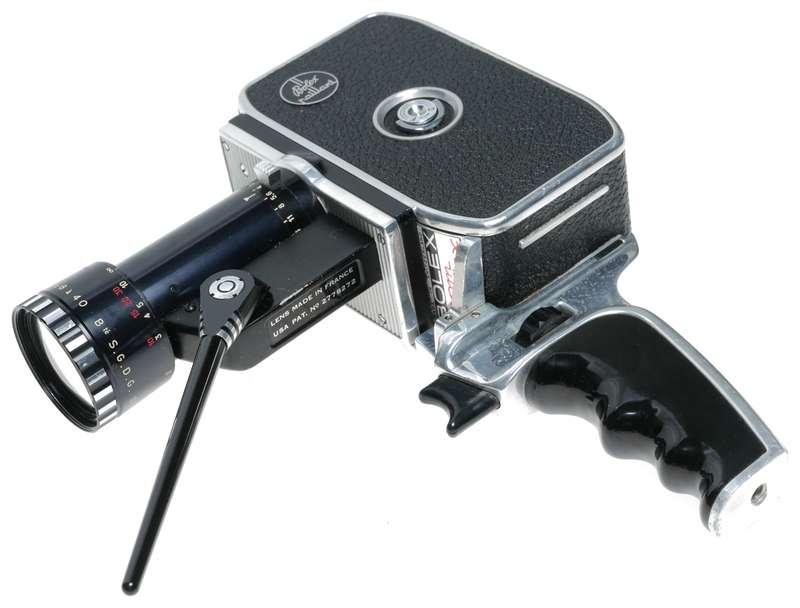 8mm Bolex P1 Zoom Reflex camera Som Berthiot Cinor lens case