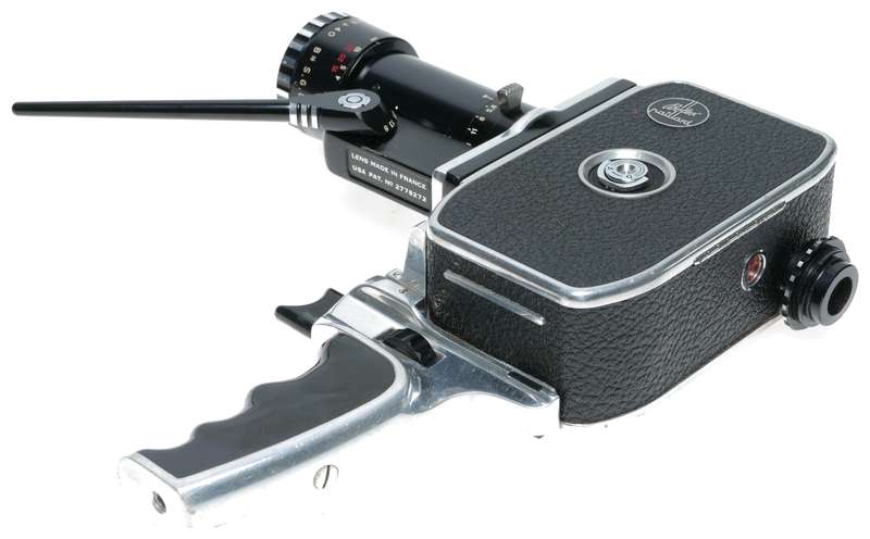8mm Bolex P1 Zoom Reflex camera Som Berthiot Cinor lens case