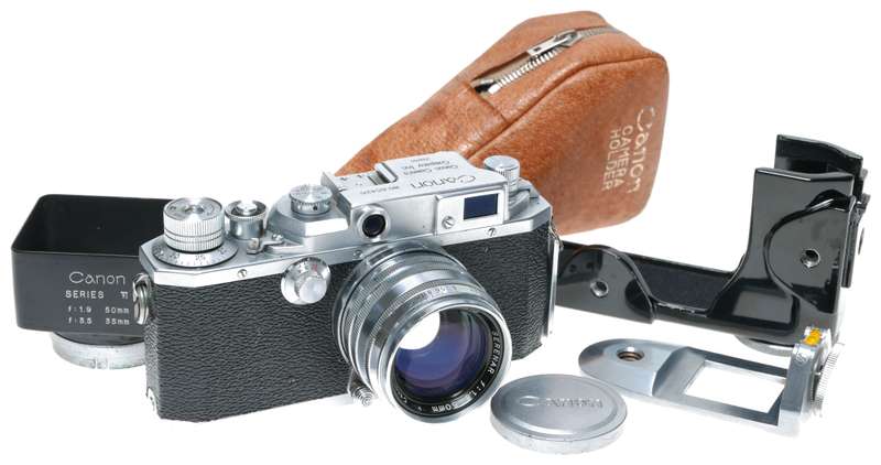 Canon IV F rangefinder 35mm film camera with rare accessories