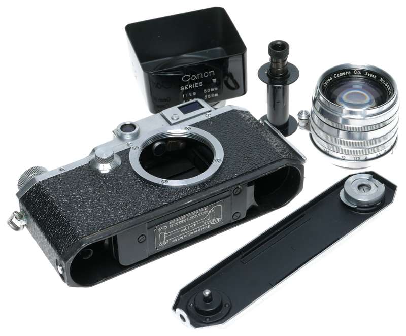Canon IV F rangefinder 35mm film camera with rare accessories