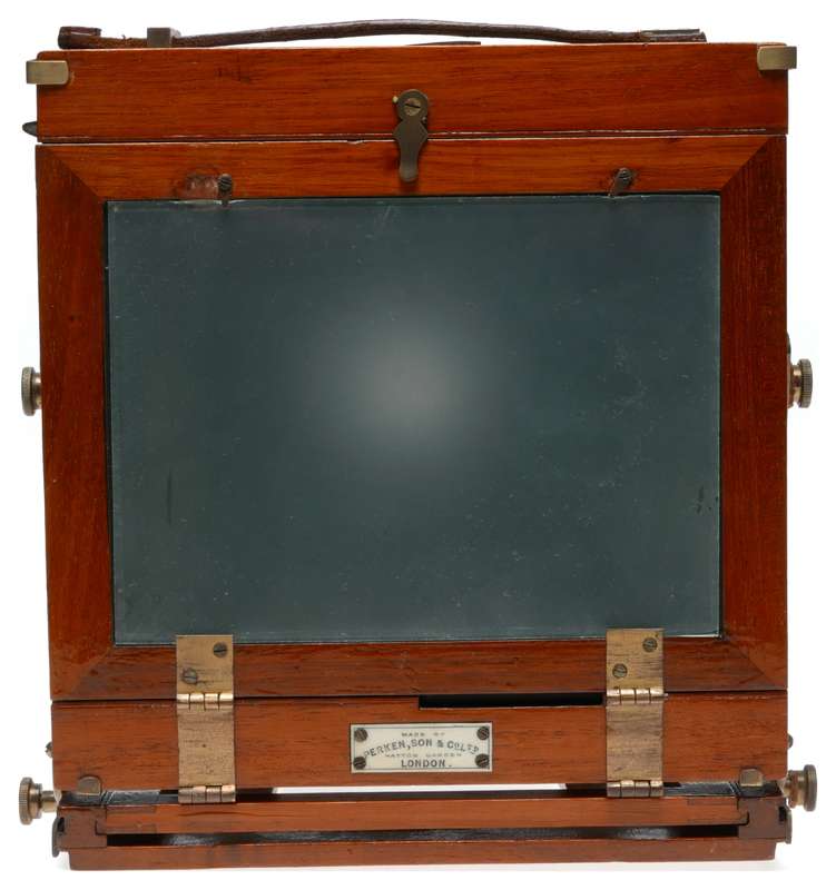 Optimus folding wooden film plate camera Cooke ser III lens