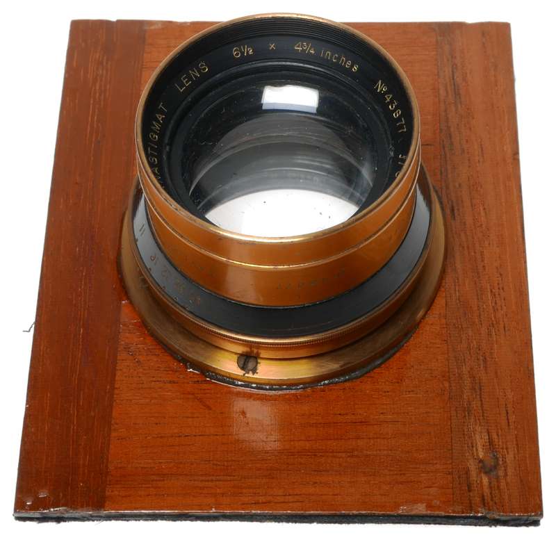 Optimus folding wooden film plate camera Cooke ser III lens