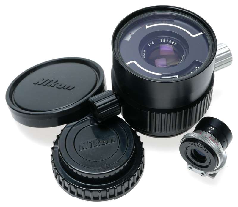 Nikonos-V underwater 35mm film camera outfit 80mm 2 lens set