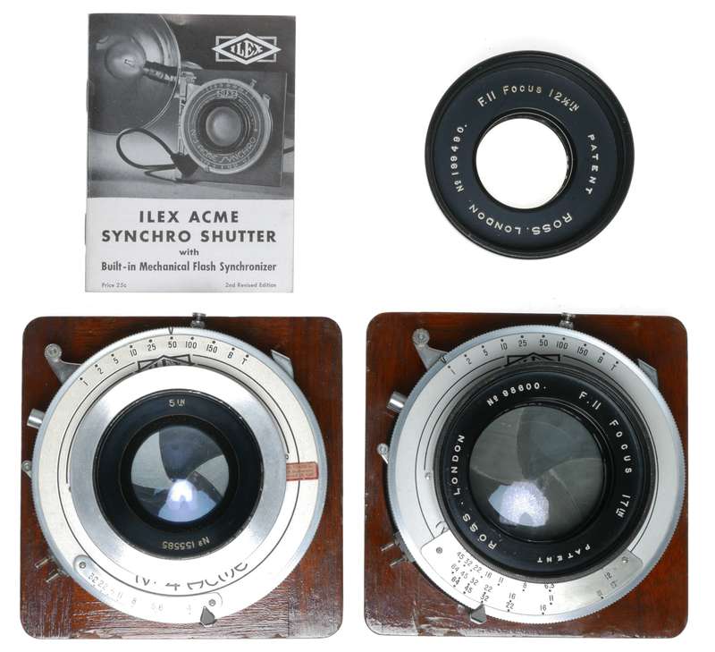 Deardorff 5x7 Exquisite bellows camera kit 4x Ross lenses backs lots more