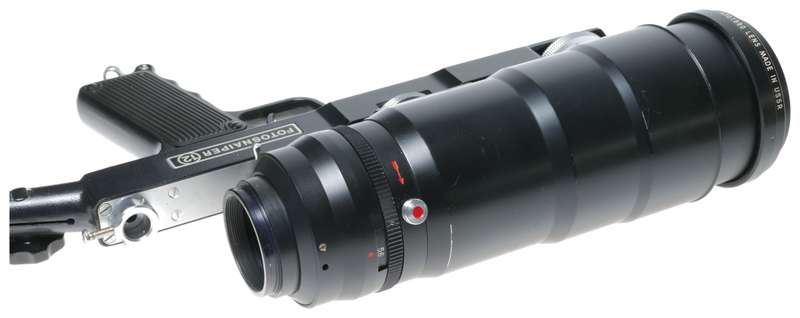 PhotoSnaiper 12 Camera Zoom 4.5/300mm lens and Grip brace set USSR