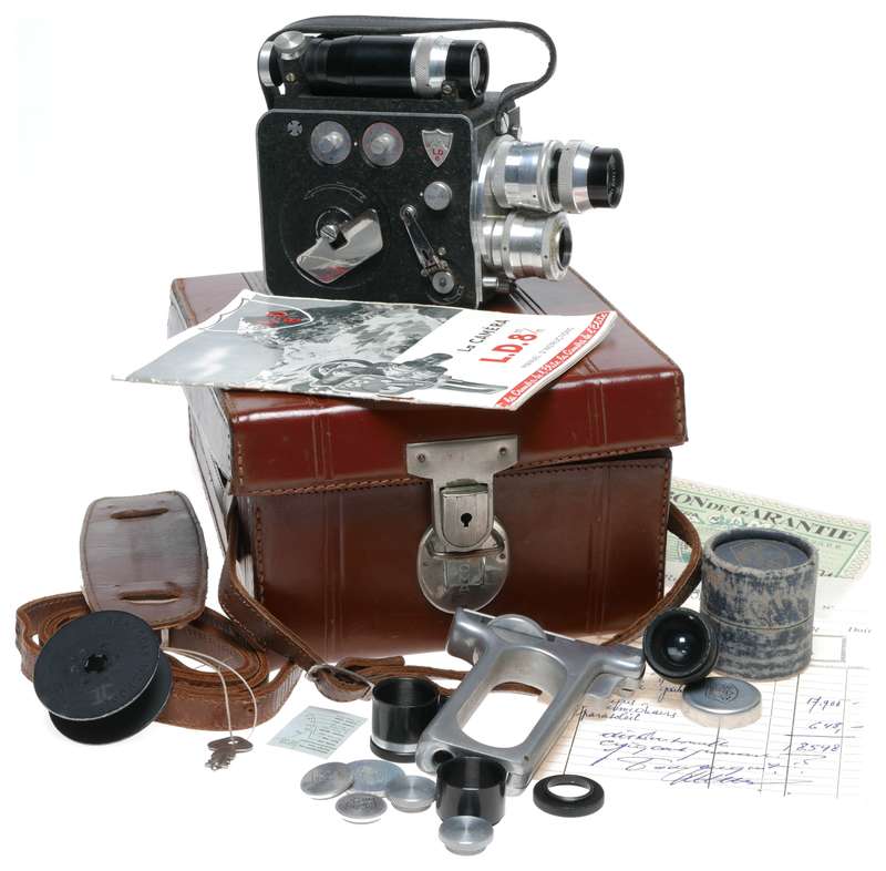 Leveque L.D. 8mm Cine camera full set of 4x Som Berthiot lenses