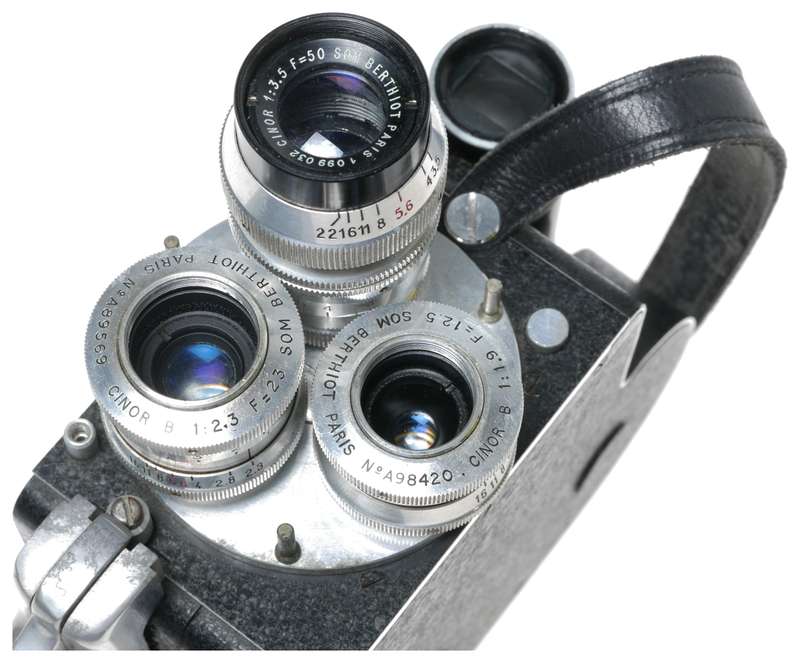 Leveque L.D. 8mm Cine camera full set of 4x Som Berthiot lenses