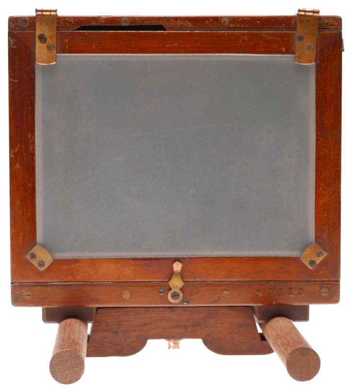 Watson and Sons half plate vintage wood bellows rail camera