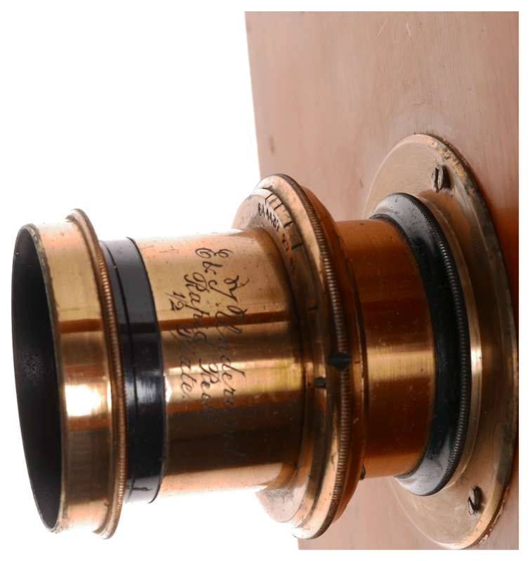 Watson and Sons half plate vintage wood bellows rail camera