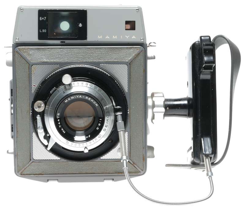 Mamiya Press 6x7 camera 6x9 Sekor 3.5 f=90mm plates film back