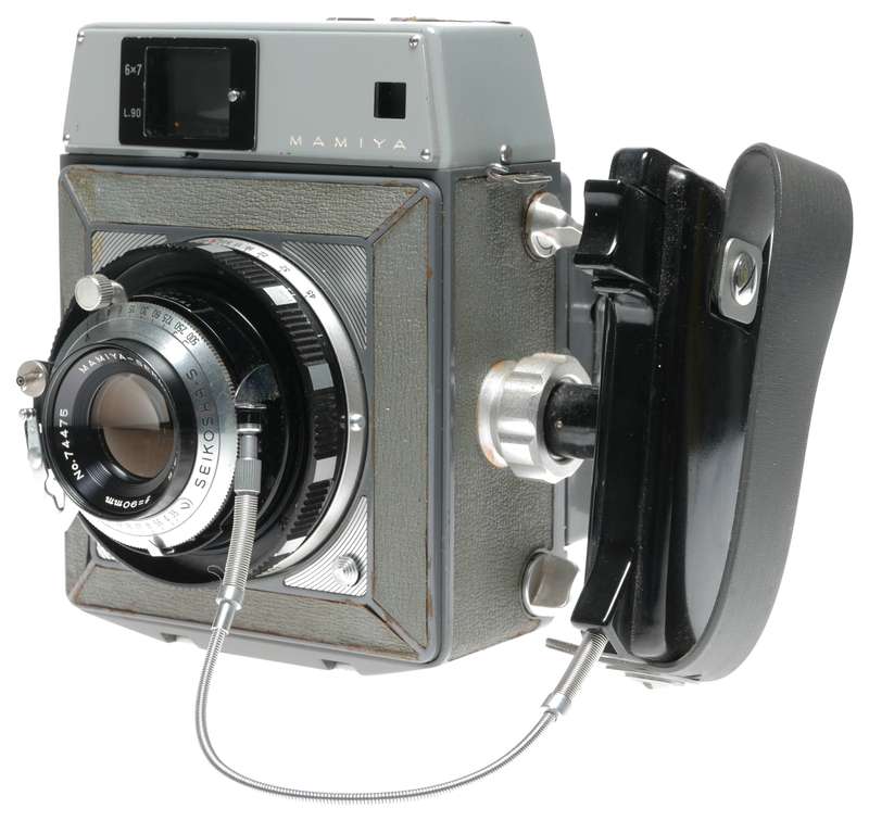 Mamiya Press 6x7 camera 6x9 Sekor 3.5 f=90mm plates film back