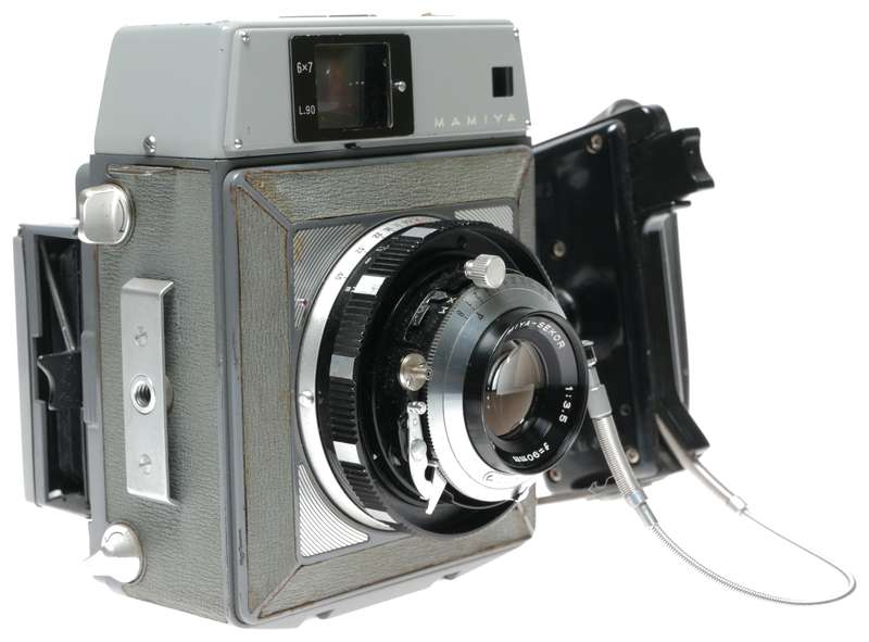 Mamiya Press 6x7 camera 6x9 Sekor 3.5 f=90mm plates film back