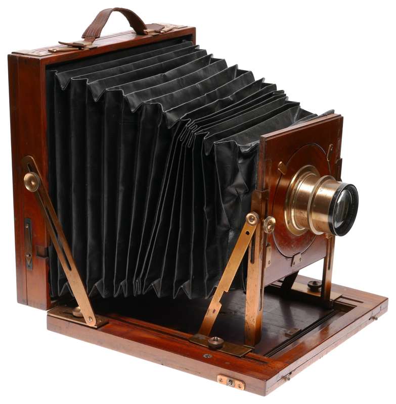 Field camera wood 8x10 Hugo Meyer Goerlitz f6 f270mm Aristostigmat lens