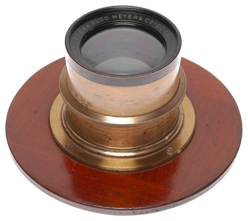 Field camera wood 8x10 Hugo Meyer Goerlitz f6 f270mm Aristostigmat lens