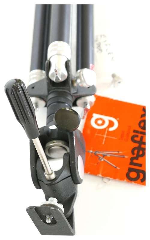Graflex camera tripod original full length pan tilt head