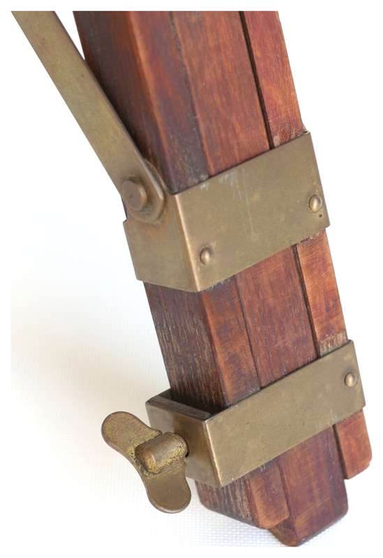 Graflex USA Crown camera compact stand tripod vintage wood