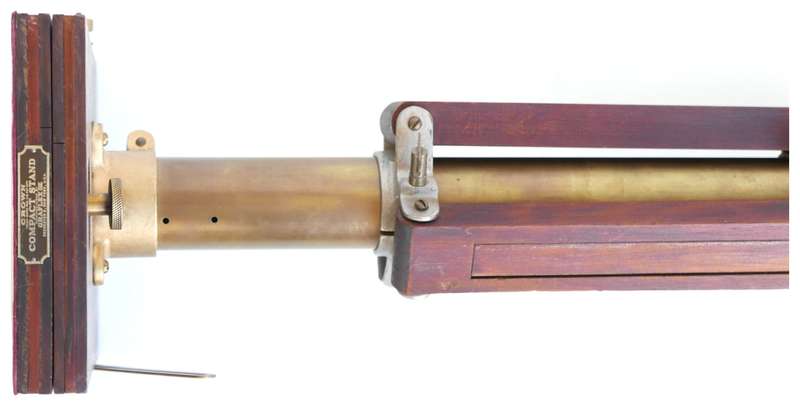Graflex USA Crown camera compact stand tripod vintage wood