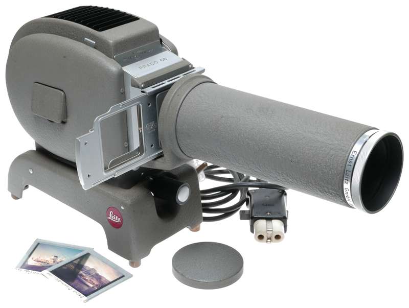 Leitz Prado 66 vintage 6x6 slide projector Dimar f=20cm 1:4