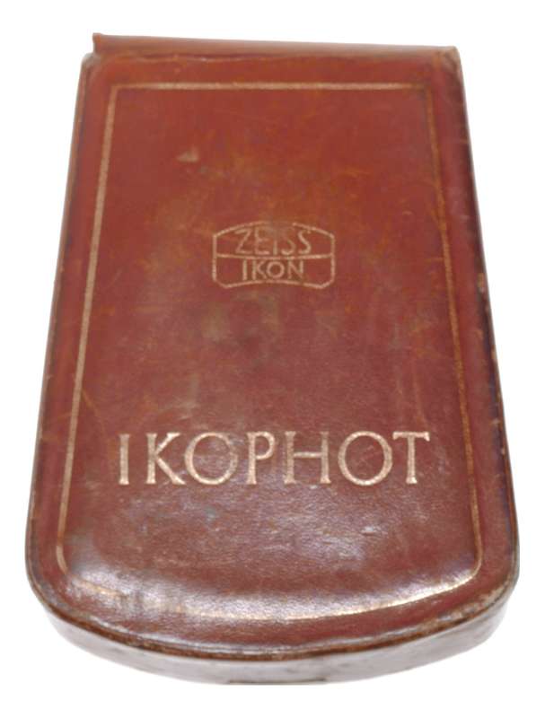 Ikophot Zeiss hand held light exposure f/stop meter vintage Tan leather case