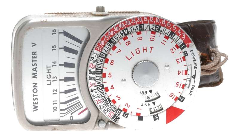 Weston Master V hand held light exposure f/stop meter vintage case