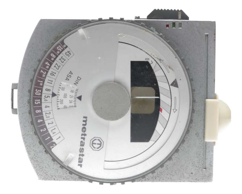 Metrastar hand held light exposure f/stop meter vintage case Metrawatt