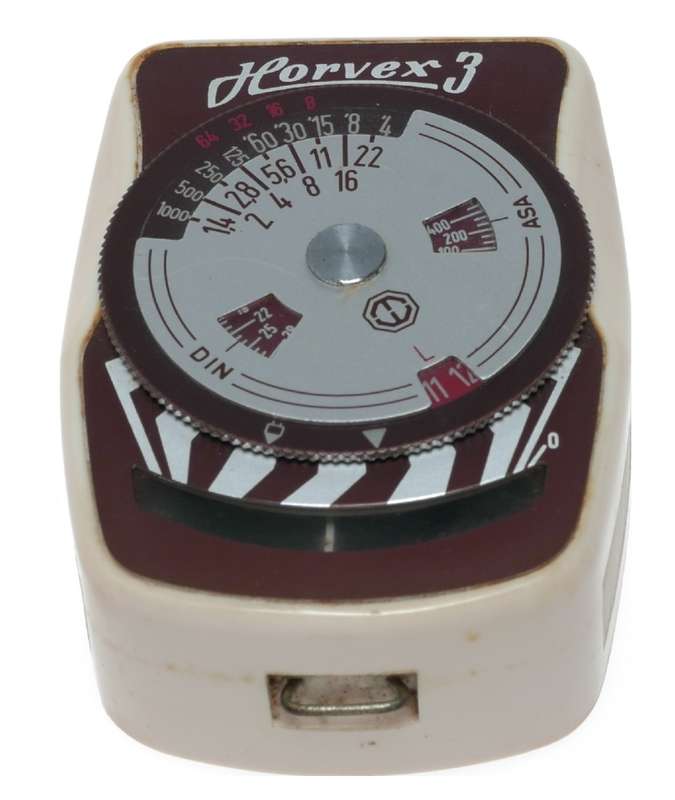Horvex 3 hand held light exposure f/stop meter antique cased