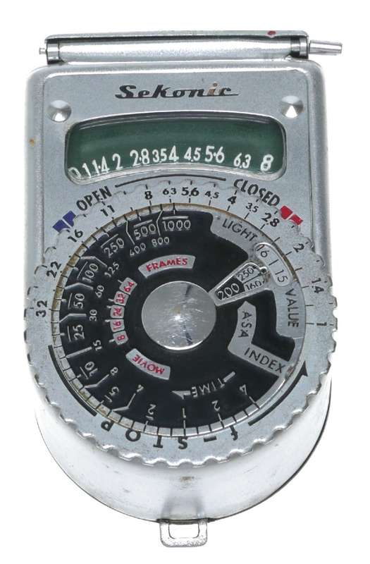 Sekonic L-6 Silver hand held light exposure f/stop meter vintage case