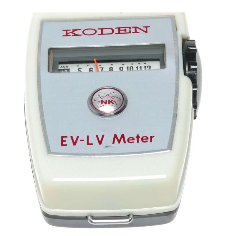 Koden EV-LV hand held light exposure f/stop meter vintage case manual
