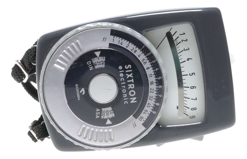 Sixtron Electronic Gossen hand held light exposure f/stop meter vintage