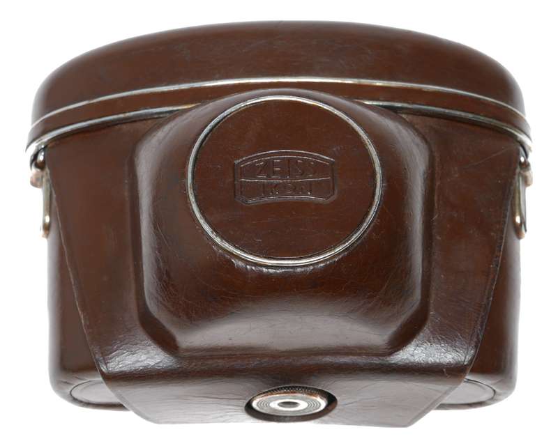 Zeiss Ikon Contaflex vintage film camera antique leather case in used condition