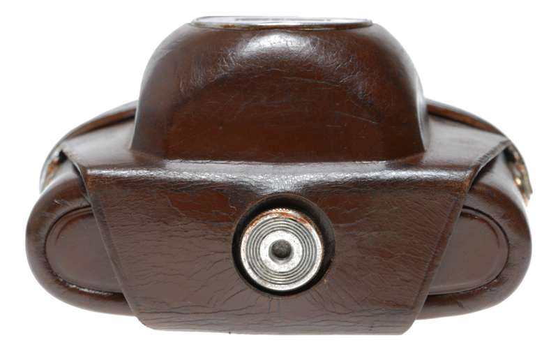 Zeiss Ikon Contaflex vintage film camera antique leather case in used condition