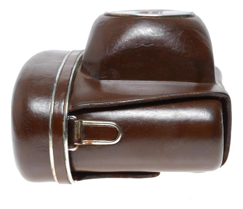 Zeiss Ikon Contaflex vintage film camera antique leather case in used condition