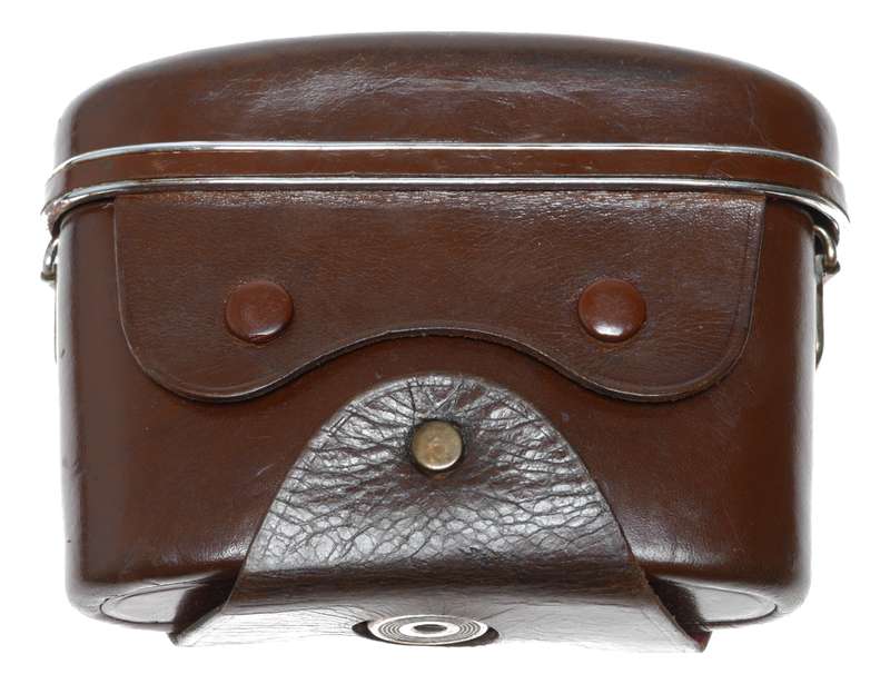 Zeiss Ikon Contaflex vintage film camera antique leather case in used condition