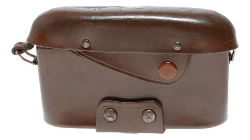 TARON tan vintage film camera antique leather case in used condition
