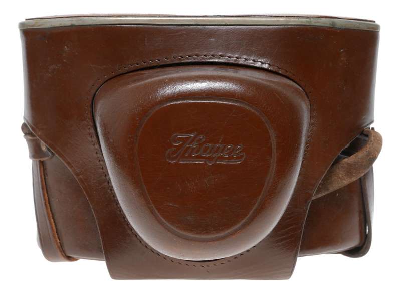 Vintage Ihagee film camera antique leather case in used condition strap