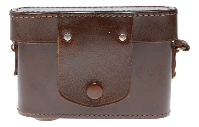 Voigtlander compact vintage film camera antique leather case in used condition