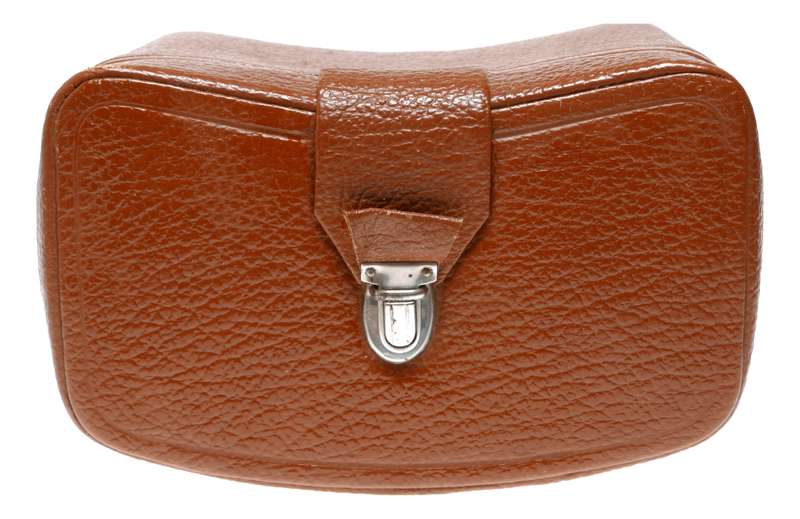 Shoulder case vintage film camera antique leather case in used condition