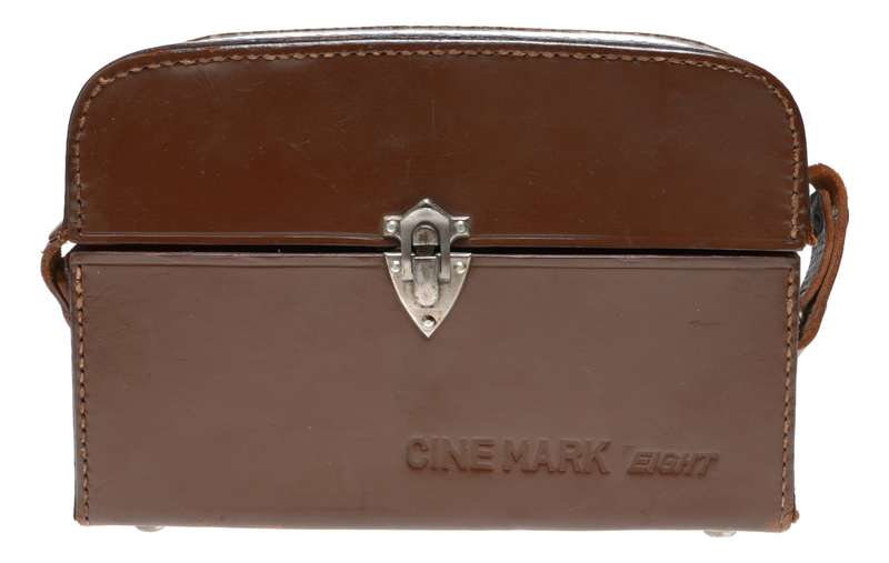 Cine Mark Eight vintage 8mm film camera antique leather case in used condition