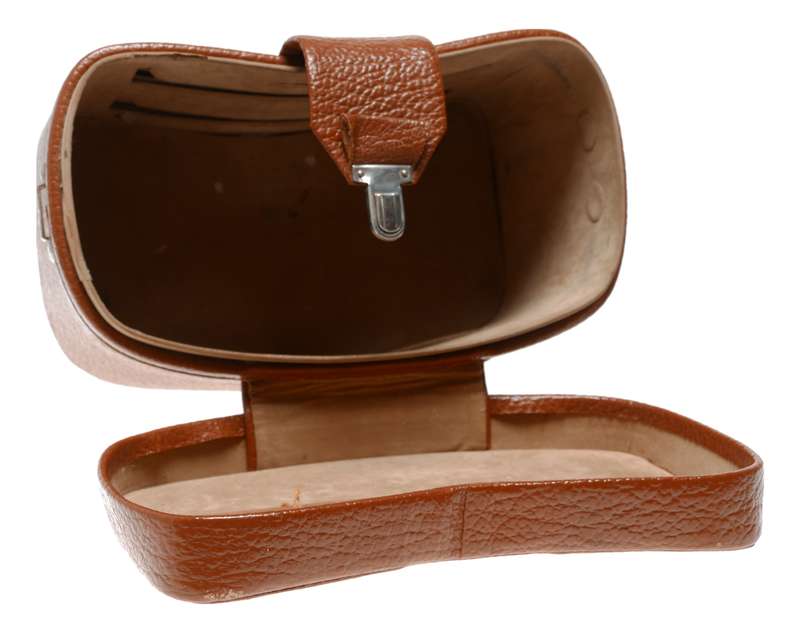 Shoulder case vintage film camera antique leather case in used condition